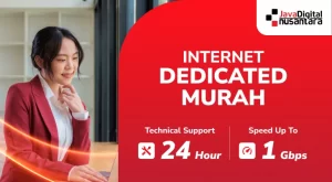 Diagram layanan internet dedicated murah dengan koneksi stabil dan cepat untuk kebutuhan bisnis di Jakarta.