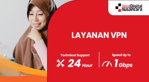 Koneksi internet aman menggunakan VPN di laptop dan smartphone