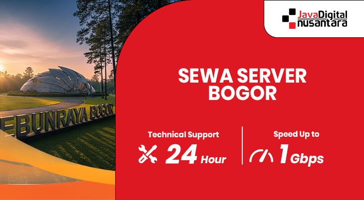 Data center modern di Bogor dengan layanan colocation, dedicated server, dan CDN