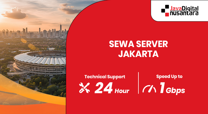 Data center modern di Jakarta dengan layanan colocation, dedicated server, dan CDN