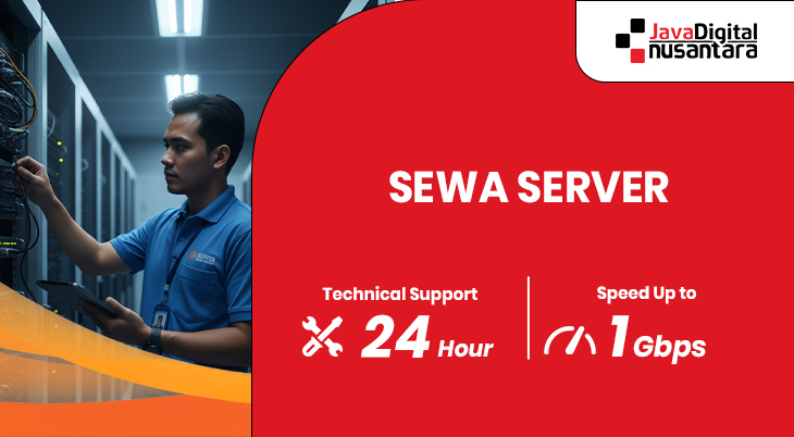 Data center modern dengan layanan colocation, dedicated server, dan CDN