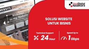 Desain antarmuka website perusahaan dengan tampilan responsif di berbagai perangkat.