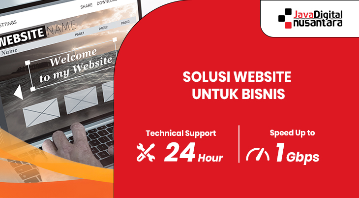 Desain antarmuka website perusahaan dengan tampilan responsif di berbagai perangkat.