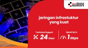 Teknisi IT mengelola sistem jaringan infrastruktur perusahaan